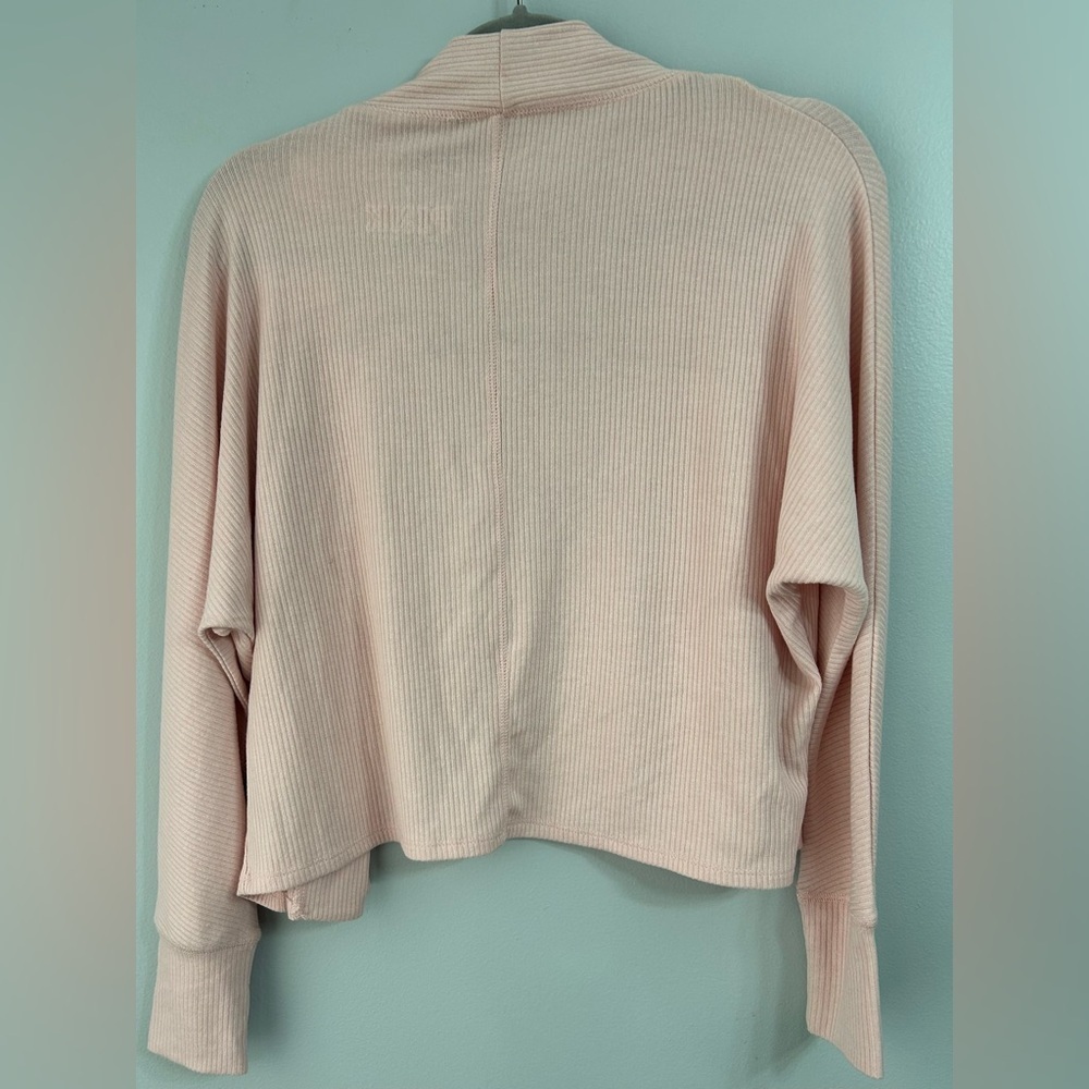 Victoria's Secret PINK Dreamr Sz Small Light Pink Ribbed Open-Front Cardigan NWT - Picture 4 of 8